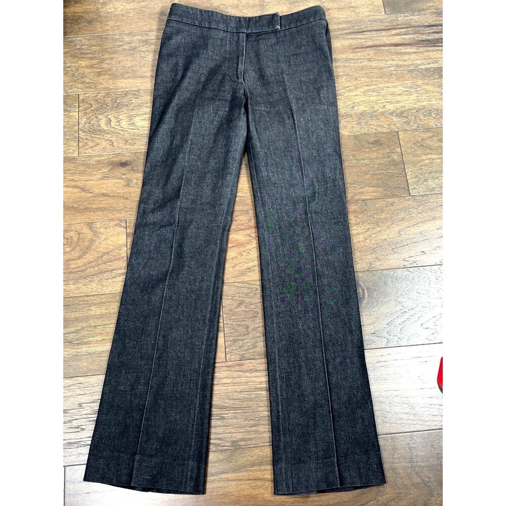 THE WRIGHTS Stretch Boot Cut Trouser Jeans Washed Black Sz 4 EUC